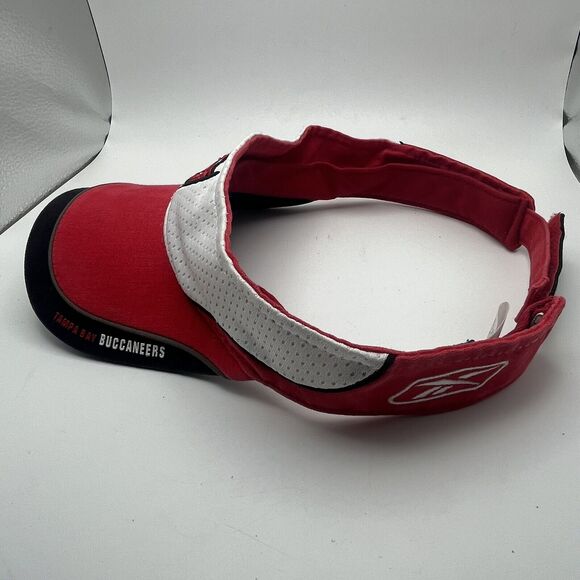 Tampa Bay Buccaneers Sun Visor Reebok NFL Red Adjustable Embroidered Logo OSFA - Picture 15 of 16